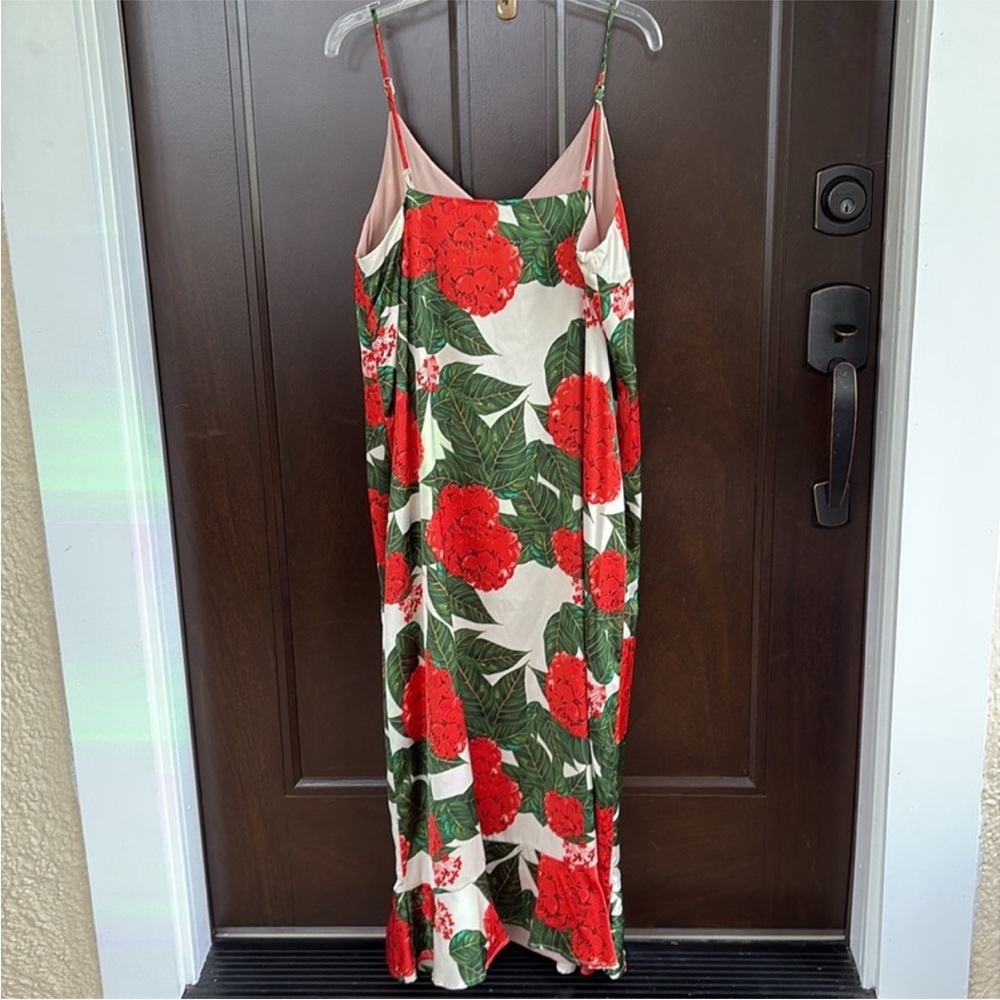 NWT Sugar + Lips Floral Hydrangea Slip Dress Oversized Small - Picture 6 of 9